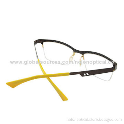 New style stainless steel optical frames with demo lens, customized logo